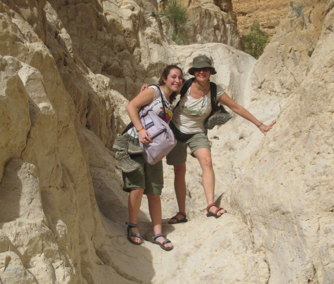 Merav and Jody in the rocks