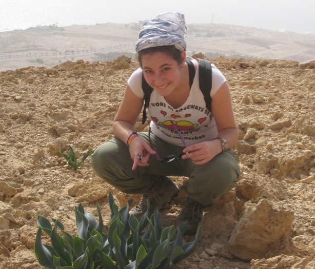 Merav and cactus