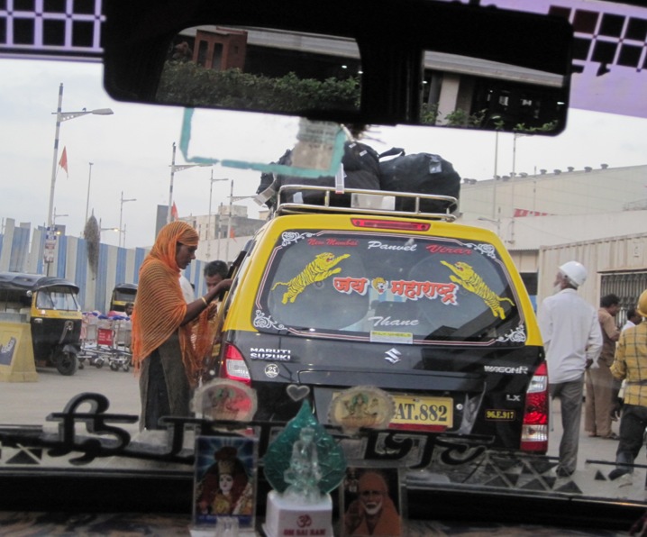 Inside Mumbai Taxi