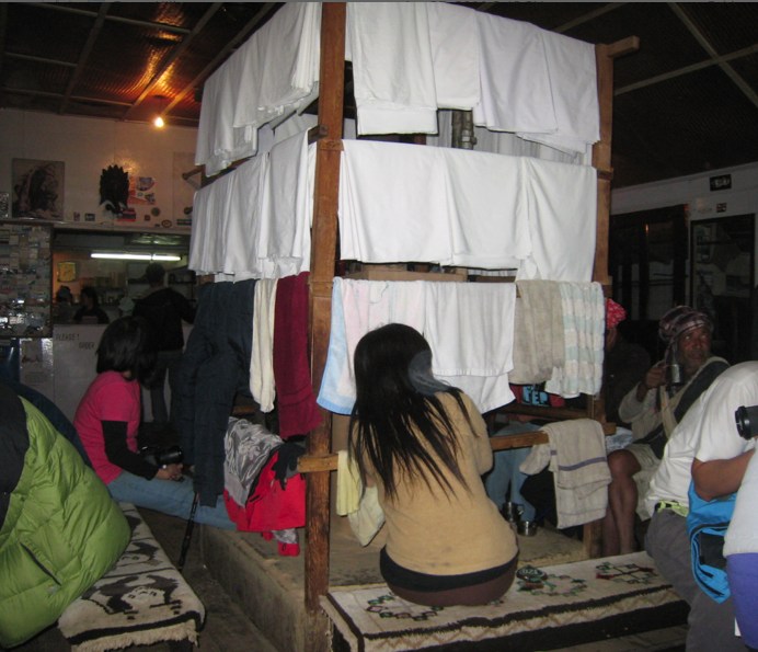 Hanging clothes in Ghorepani