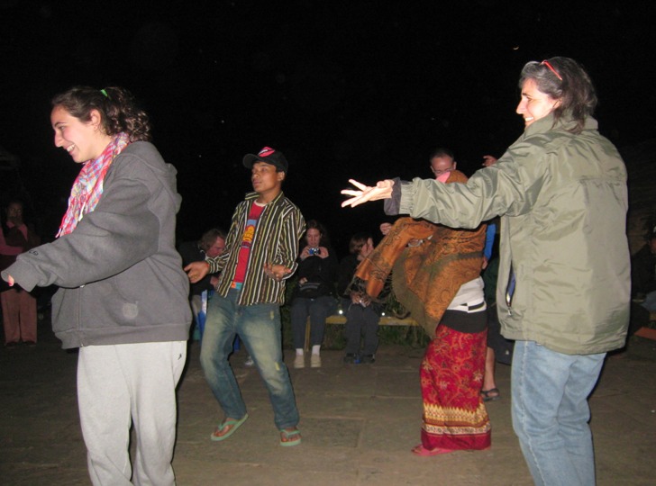 Imma and Merav Dancing